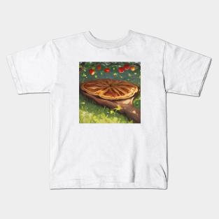 Apple Pie Vintage Slice Picture Art Beautiful Sweet Kids T-Shirt